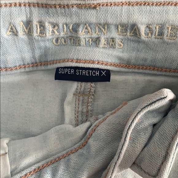 American Eagle Light Wash Denim Skirt Sz 10 - Picture 5 of 5